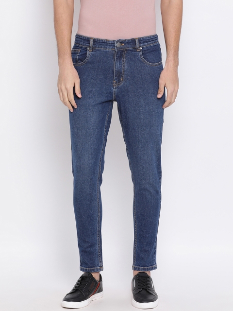 

REALM Men Blue Tapered Fit Mid-Rise Clean Look Jeans