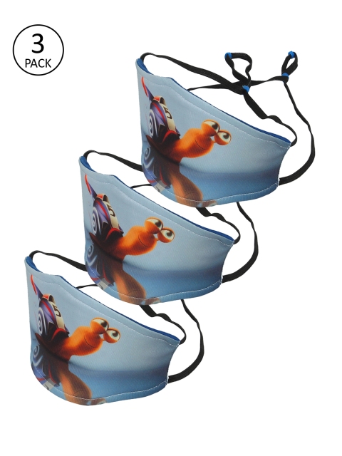

FROGGY Unisex Blue 3 Pcs Reusable 3-Ply Outdoor Masks