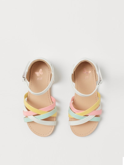 

H&M Girls White & Pink Comfort Sandals
