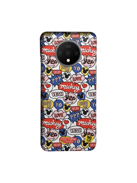 

macmerise White & Red DisneyMickey Doodle Sublime OnePlus 7T Back Cover