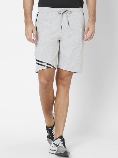 

Sweet Dreams Men Grey Melange Solid Regular Fit Sports Shorts
