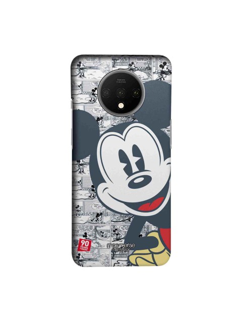 

macmerise Grey & Red Disney Mickey Comicstrip Sublime OnePlus 7T Back Case