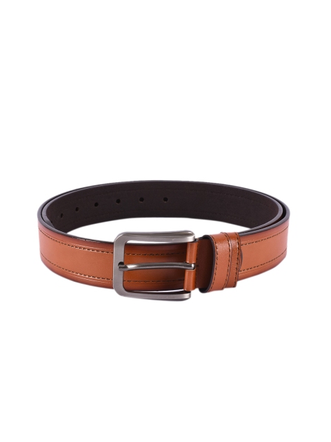 

BuckleUp Men Tan Brown Solid Leather Belt