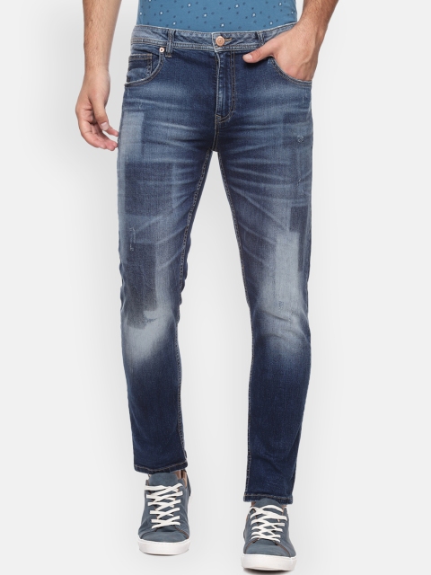 

Louis Philippe Jeans Men Blue Slim Fit Mid-Rise Clean Look Stretchable Jeans