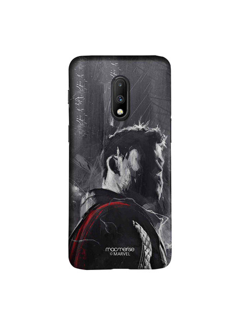 

macmerise Grey & Red Marvel Comics Charcoal Art Thor Sublime OnePlus 7 Back Case