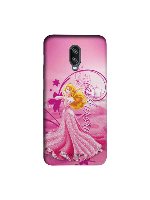 

macmerise Pink & Yellow Disney Aurora Sublime OnePlus 6T Back Case