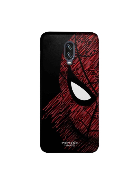 

macmerise Black & Red Marvel Comics Sketch Out Spiderman Sublime OnePlus 6T Back Cover