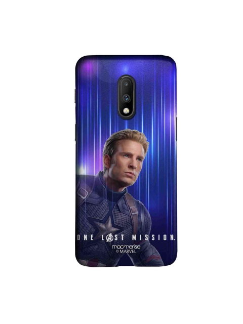 

macmerise Blue & Grey Marvel Comics Captain America One Last Mission OnePlus 7 Back Cover