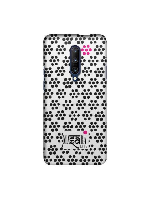 

macmerise Black & White Masaba Boondi Print Sublime OnePlus 7 Pro Back Case