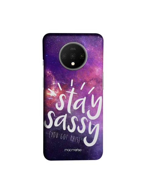

macmerise Purple & White Stay Sassy OnePlus 7T Back Case