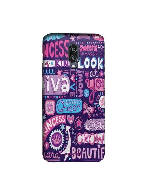 

macmerise Purple & Pink Diva Diaries Sublime OnePlus 6T Back Case