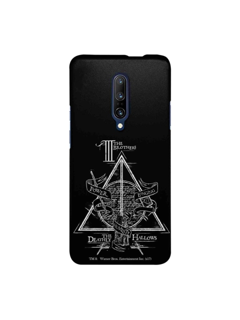macmerise Black & White The Deathly Hallows Sublime OnePlus 7 Pro Mobile Case