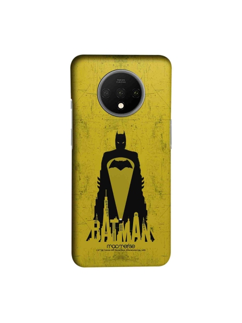 

macmerise Yellow & Black DC ComicsBat Sigl Sublime OnePlus 7T Back Cover