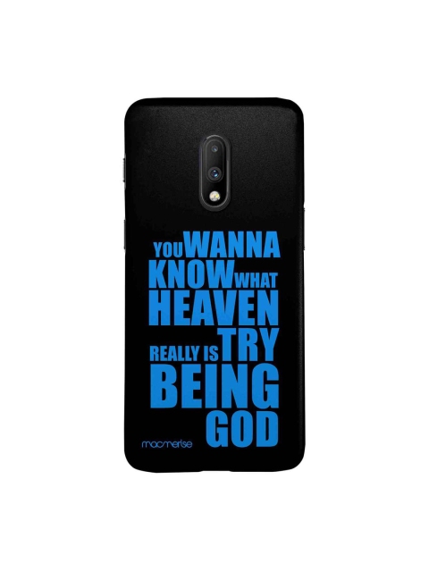 

macmerise Black & Blue Try Being God Sublime OnePlus 7 Back Case