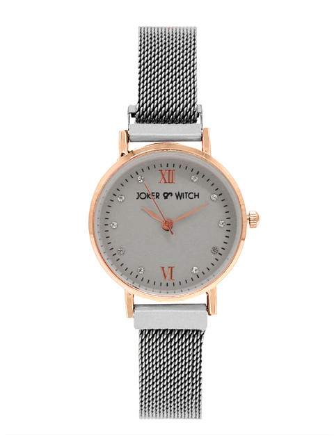 

JOKER & WITCH Women Grey & Silver-Toned Analogue Watch AMWW363