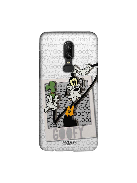 

macmerise White & Black Disney Hello Mr Goofy Sublime OnePlus 6 Back Case
