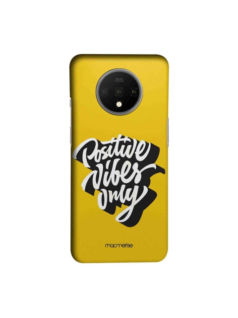 

macmerise Yellow & White Positive Vibes Only Sublime OnePlus 7T Back Cover