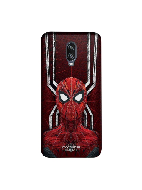 

macmerise Red & White Marvel Comics Spidey Stance Sublime OnePlus 6T Back Case