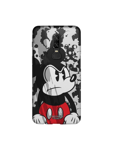 

macmerise Black & Grey Disney Grumpy Mickey Sublime OnePlus 6 Back Case