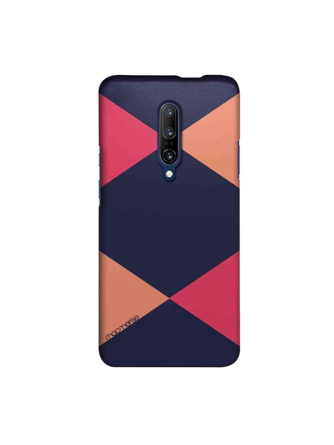 

macmerise Navy Blue & Peach Criss Cross Sublime OnePlus 7 Pro Mobile Case