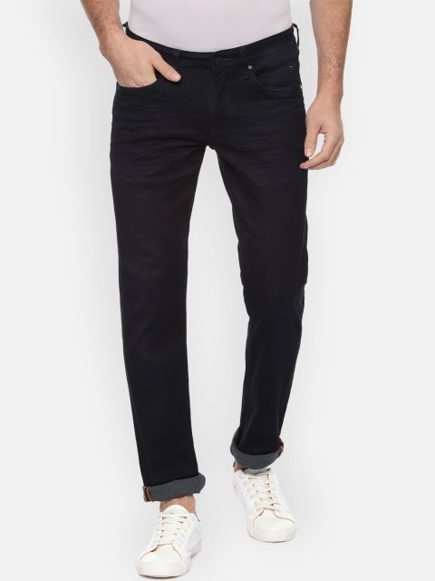 

Louis Philippe Jeans Men Navy Blue Slim Fit Mid-Rise Clean Look Stretchable Jeans