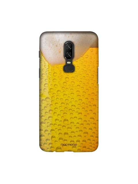 

macmerise Yellow & Beige Chug It OnePlus 6 Back Case