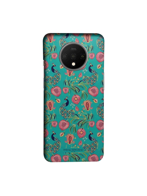 

macmerise Green & Pink Payal Singhal Aar & Mor Sublime OnePlus 7T Back Cover