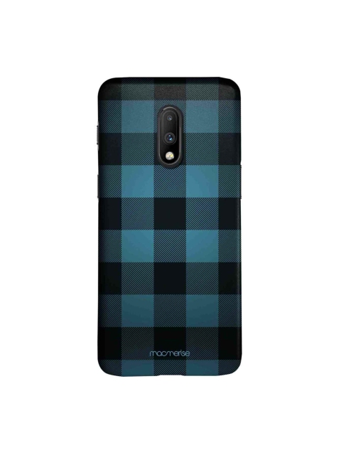 

macmerise Blue & Black Checkmate Sublime OnePlus 7 Back Case