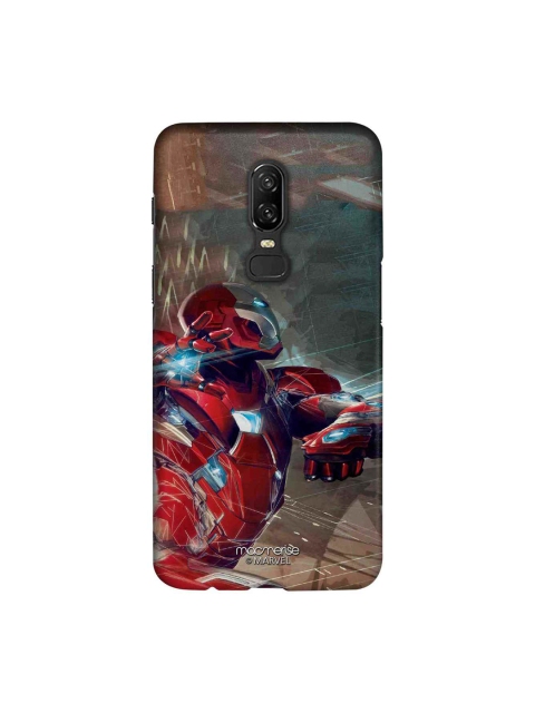 

macmerise Teal Green & Red Marvel Comics Ironman Attack Sublime OnePlus 6 Back Cover