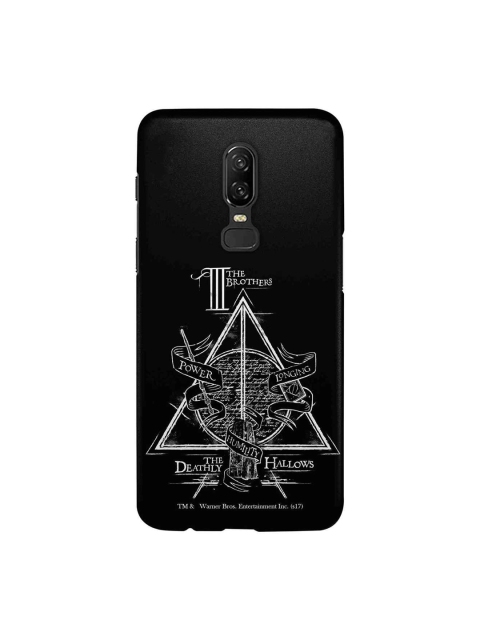 

macmerise Black & White Harry Potter The Deathly Hallows Sublime OnePlus 6 Back Case