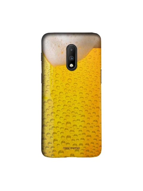 

macmerise Yellow & Beige Chug It OnePlus 7 Back Case
