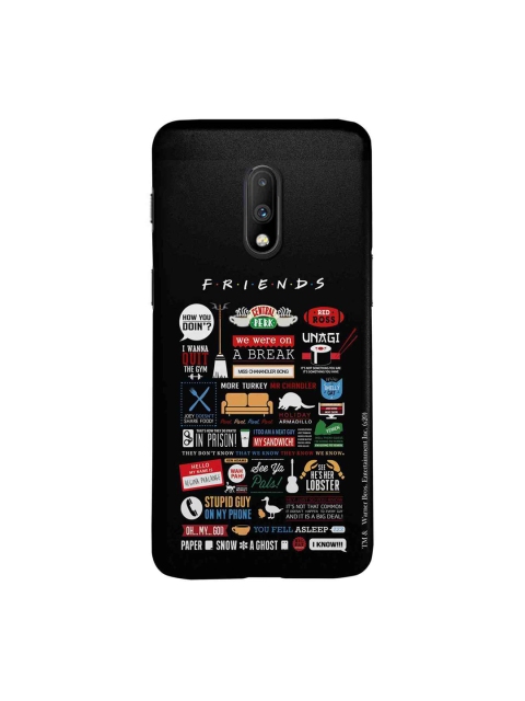 macmerise Black & White Friends Infographic OnePlus 7 Back Case