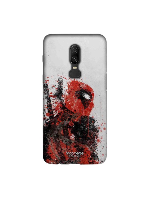 

macmerise White & Red Marvel Comics Pool Strokes Sublime OnePlus 6 Back Case