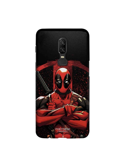 

macmerise Black & Red Marvel Comics Deadpool Stance OnePlus 6 Back Case