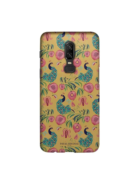 

macmerise Mustard Yellow & Green Payal Singhal Aar & Mor Sublime OnePlus 6 Back Cover