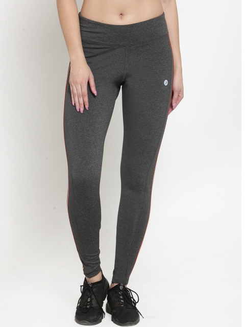 

BUKKUM Women Charcoal Grey Solid Track Pants