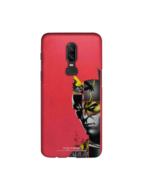 

macmerise Red & Grey DC Comics Bat Collage Sublime OnePlus 6 Back Case