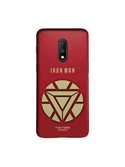 

macmerise Red & Beige Marvel Comics Minimalistic Ironman Sublime OnePlus 7 Back Cover
