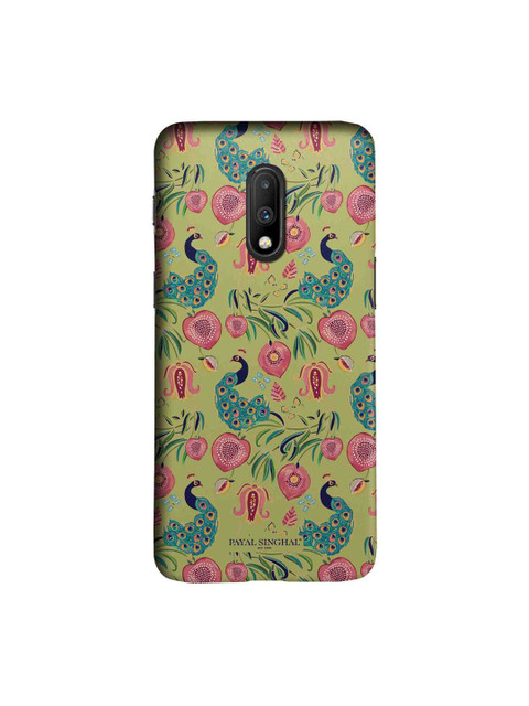

macmerise Green & Pink Payal Singhal Aar and Mor Sublime OnePlus 7 Case