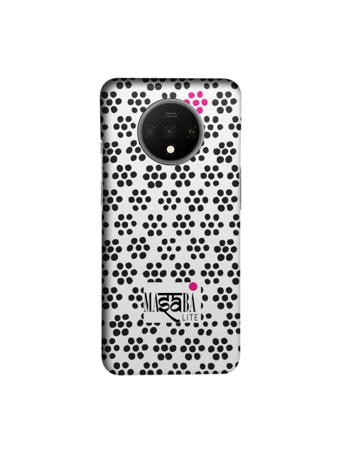 

macmerise White & Black Masaba Boondi Print Sublime OnePlus 7T Mobile Case