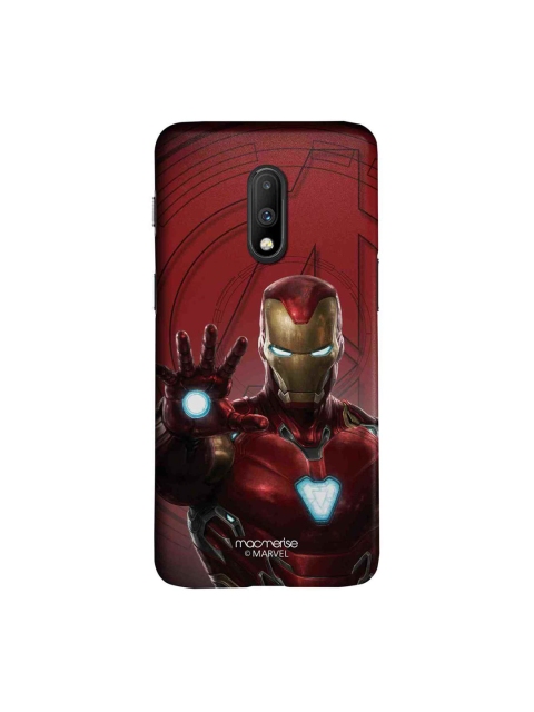 

macmerise Red & Gold-Toned Iron man Mark L Armor Sublime OnePlus 7 Mobile Case