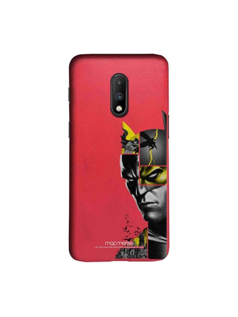 macmerise Red & Grey DC Comics Bat Collage Sublime OnePlus 7 Back Case