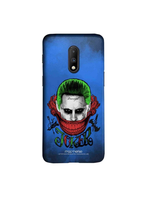 

macmerise Blue & Red DC Comics Damaged Joker Sublime OnePlus 7 Back Case