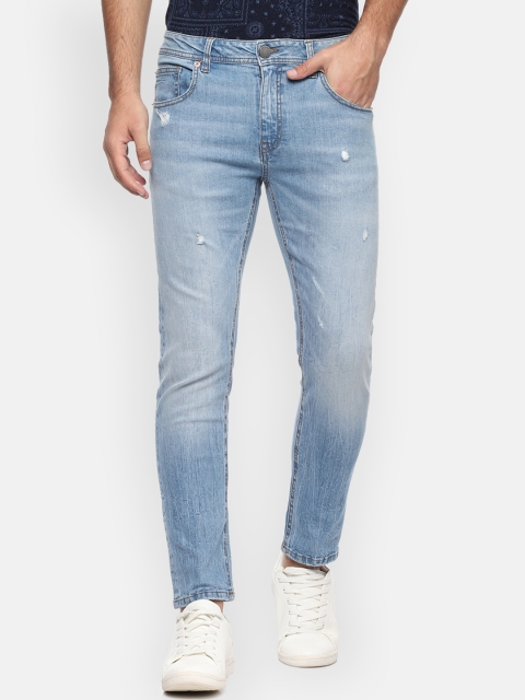 

Louis Philippe Jeans Men Blue Slim Fit Mid-Rise Low Distress Stretchable Jeans