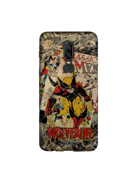 

macmerise Beige & Yellow Marvel Comics Comic Wolverine OnePlus 6 Back Case