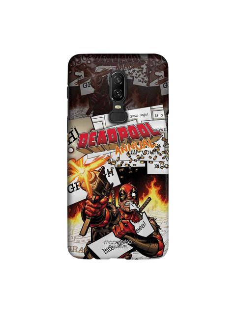 

macmerise Red & White Marvel Comics Deadpool Sublime OnePlus 6 Back Case