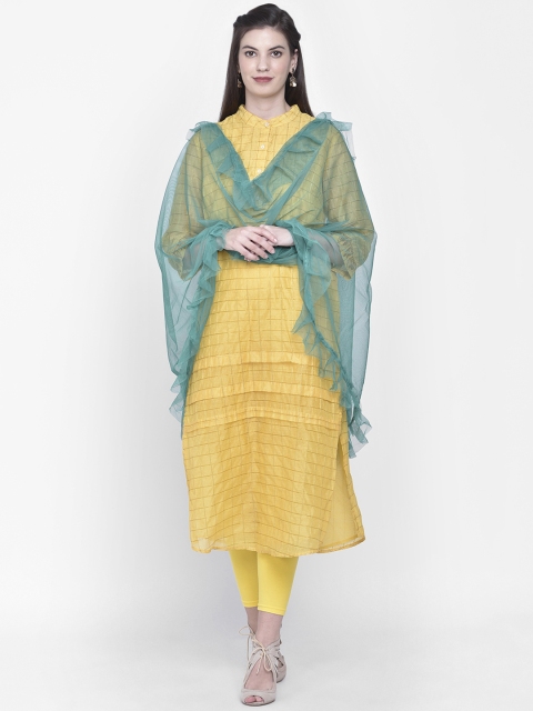 

Dupatta Bazaar Sea Green Solid Dupatta