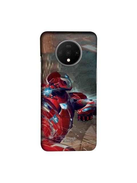 

macmerise Red & Blue Marvel Comics Ironman Attack Sublime Oneplus 7T Case