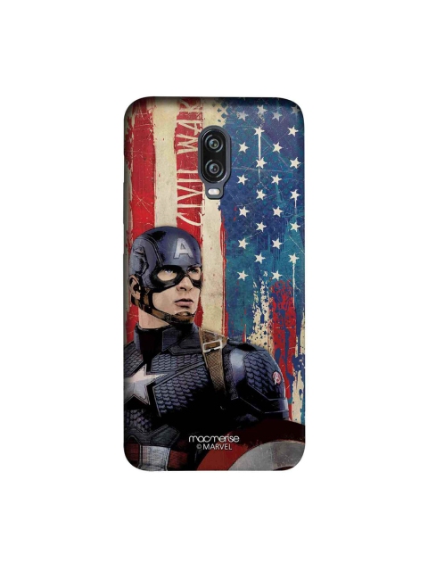 

macmerise Blue & Red Marvel Comics American Captain Sublime OnePlus 6T Back Case
