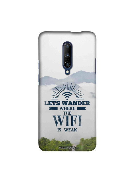 

macmerise White & Blue Wander Without Wifi Sublime OnePlus 7 Pro Back Case
